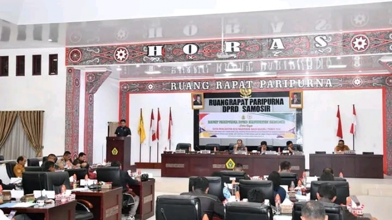 Bupati Samosir Sampaikan Nota Pengantar 4 Ranperda ke DPRD, di Antaranya Perumda Aneka Usaha