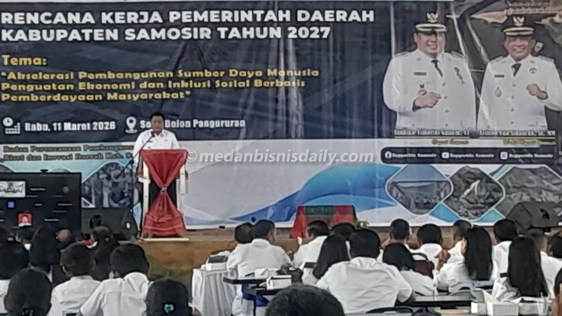 Bupati Vandiko Gultom Buka Musrenbang RKPD 2027, Serap Usulan Prioritas Pembangunan Samosir