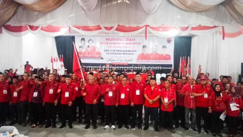 DPC PDI Perjuangan Sergai Gelar Musancab VI, Perkuat Soliditas dan Target Pertahankan Kursi di Pemilu 2029