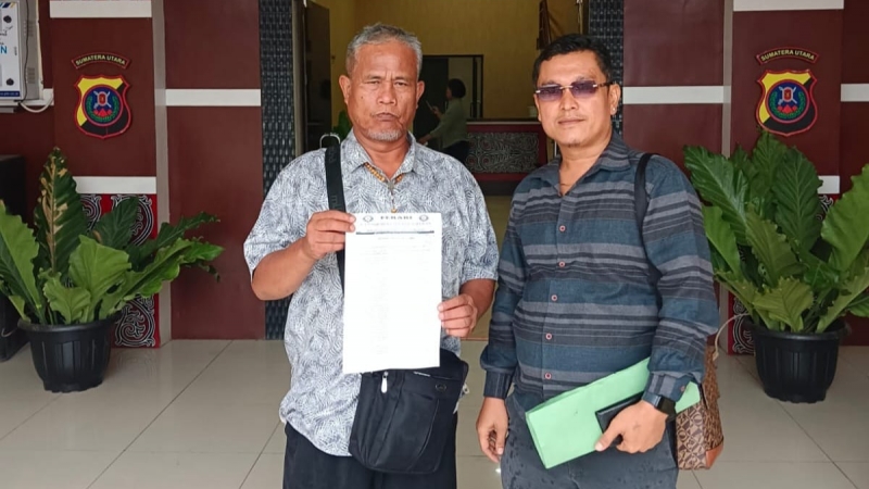 Dugaan Pencemaran Nama Baik di FB, Edward Halomoan Harianja Laporkan Pemilik Akun Serli Napitu ke Polres Samosir