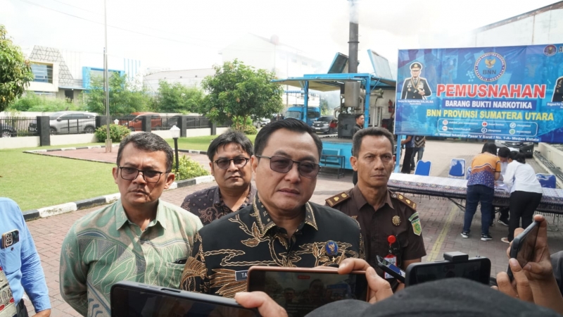 BNNP Sumut Tegaskan Isu Barang Bukti Narkotika 1,5 Kg Hoaks, Tantang Pelapor Buktikan Secara Hukum