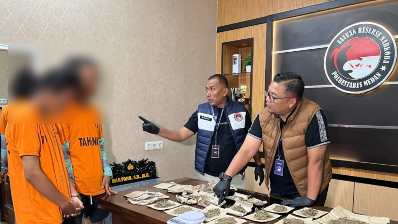 2 Mahasiswa di Medan Ditangkap Kasus Peredaran Ganja