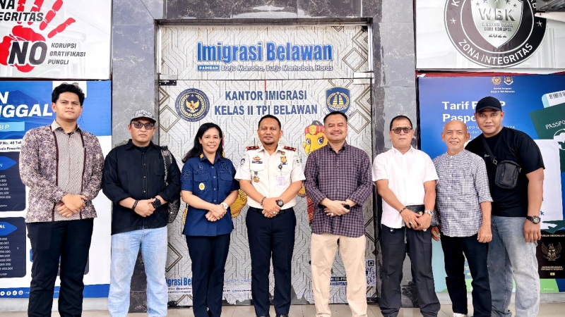 Ketua PWI Sumut Apresiasi Pelayanan Prima dan Kebersihan Kantor Imigrasi Belawan