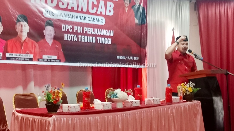 Musancab PDI Perjuangan Tebing Tinggi Perkuat Konsolidasi, Iman Irdian Minta Pengurus Baru Turun ke Masyarakat